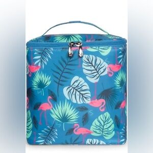 NWT Lug Dolly Tall Flamingo Blue Cosmetic / Toiletry Bag